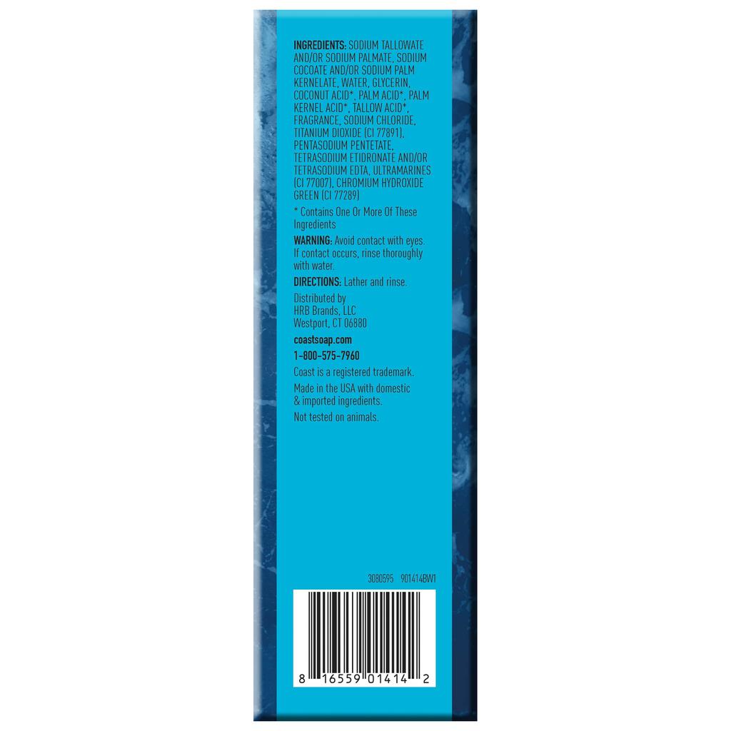 Coast Jabón de Baño con Aroma Pacific Force 16 Unidades / 113 g / 4 oz