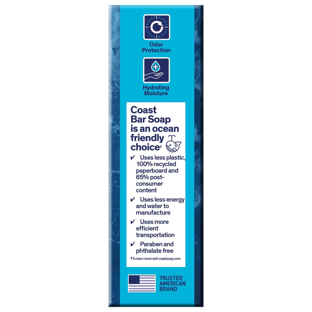 Coast Jabón de Baño con Aroma Pacific Force 16 Unidades / 113 g / 4 oz