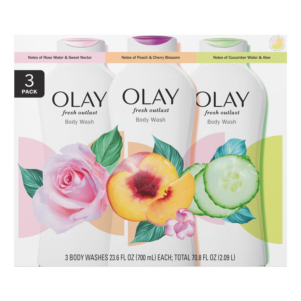 Olay Jabón Líquido para el Cuerpo 3 Unidades 700 mL / 23.6 oz