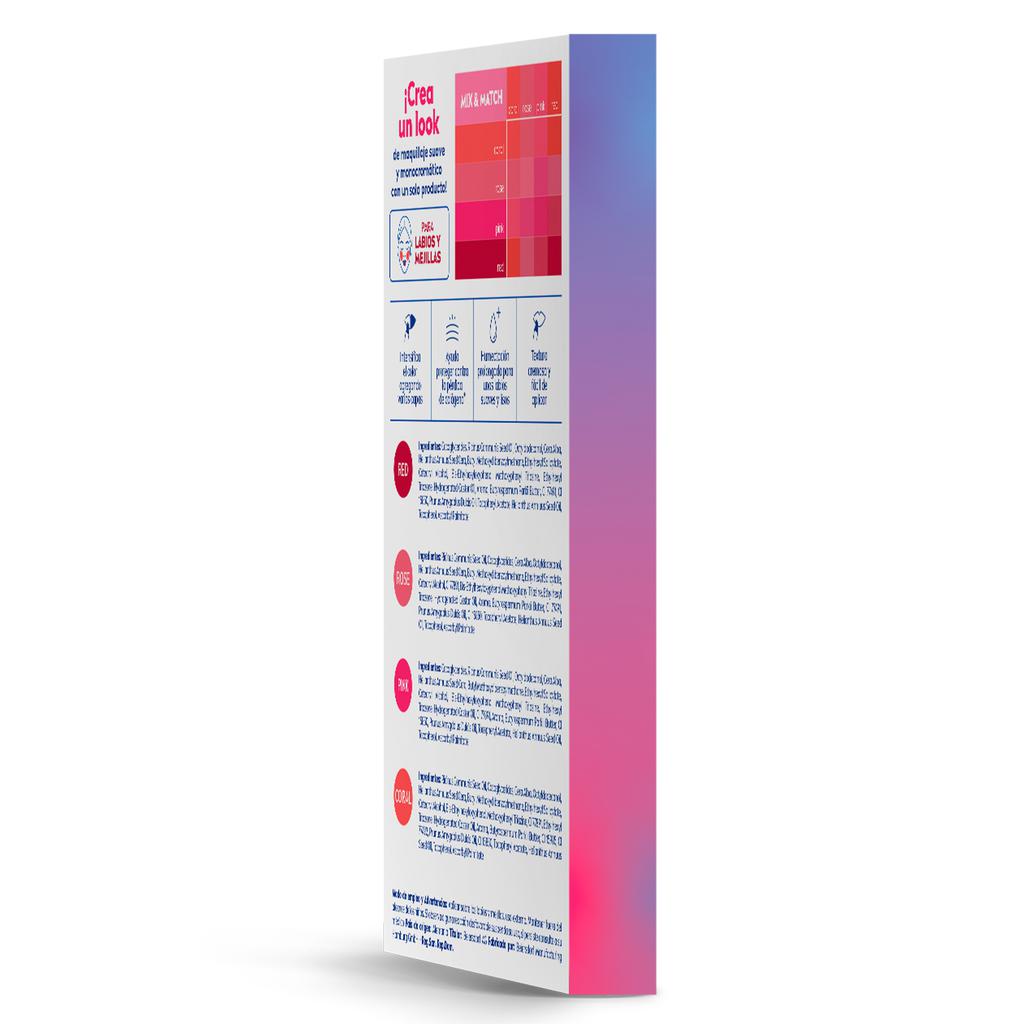 Labello Bálsamo Hidratante para Labios Multicolor 4 Unidades / 4.8 g