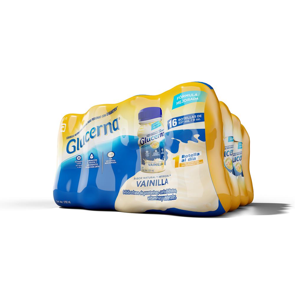 Glucerna Vainilla Suplemento Nutricional para Diabéticos 16 Unidades / 237 mL