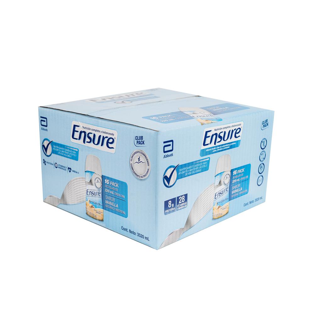 Ensure Sabor a Vainilla Bebida Liquida 16 Unidades / 220 mL