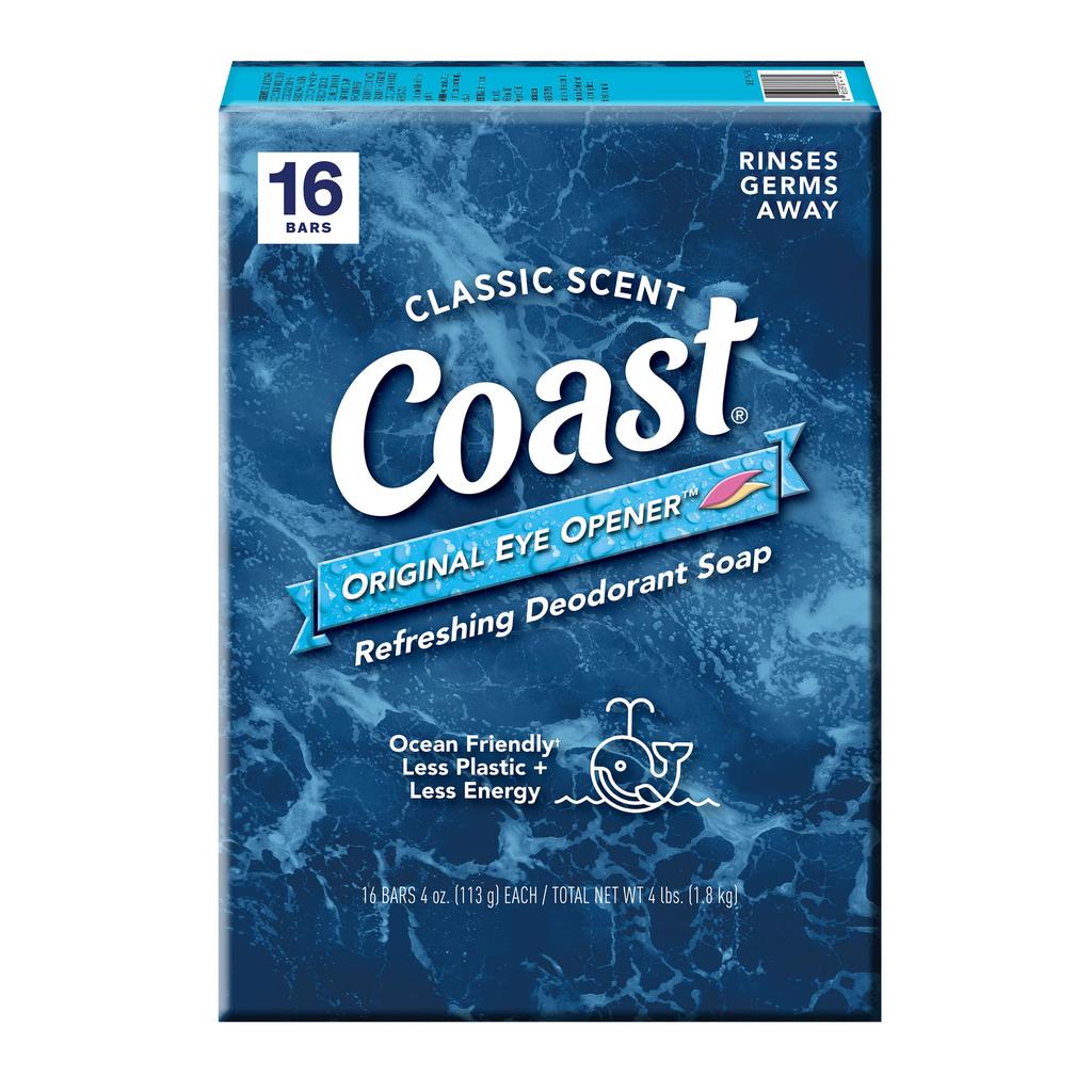 Coast Jabón de Baño con Aroma Pacific Force 16 Unidades / 113 g / 4 oz