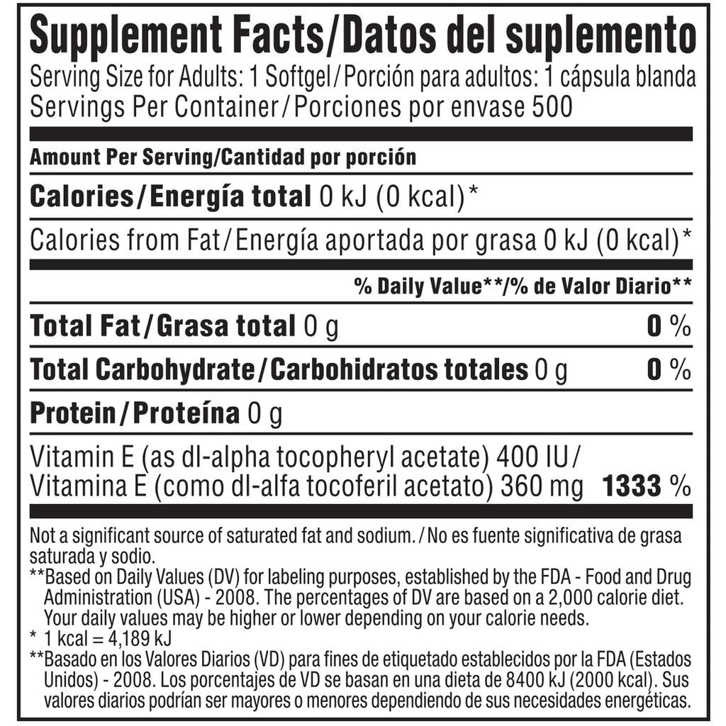 Member's Selection Vitamina E 500 Unidades