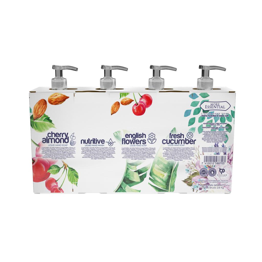More Essential Jabón de Manos 4 Unidades / 600 mL / 20.3 oz