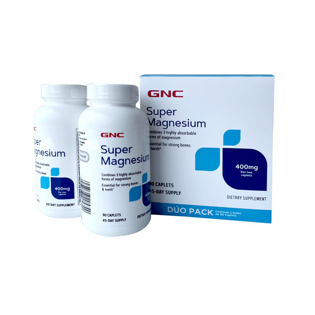 GNC Super Magnesio 2 Unidades / 90 Tabletas