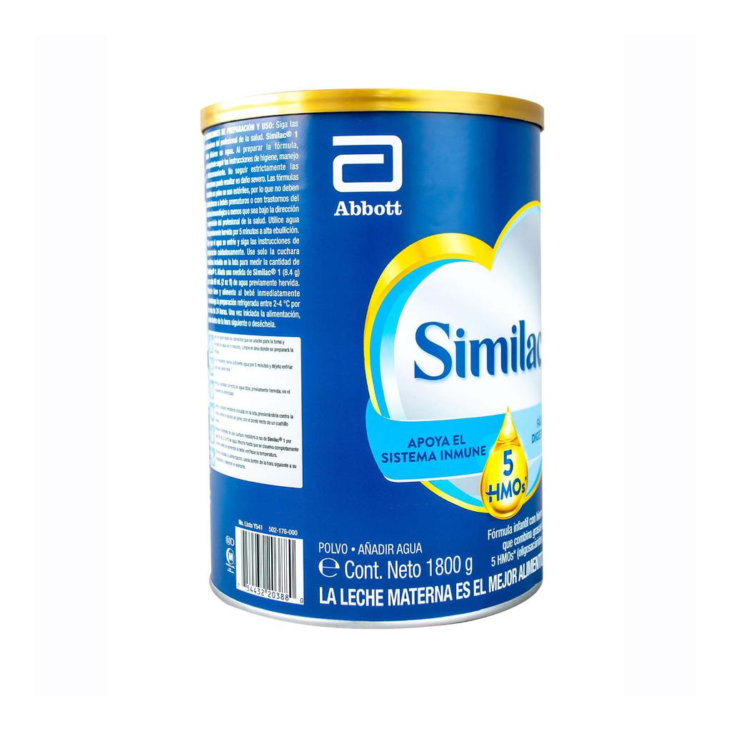 Similac 1 Formula en Polvo para Bebé Enriquecida con 5HMO 1.8 kg / 4 lb