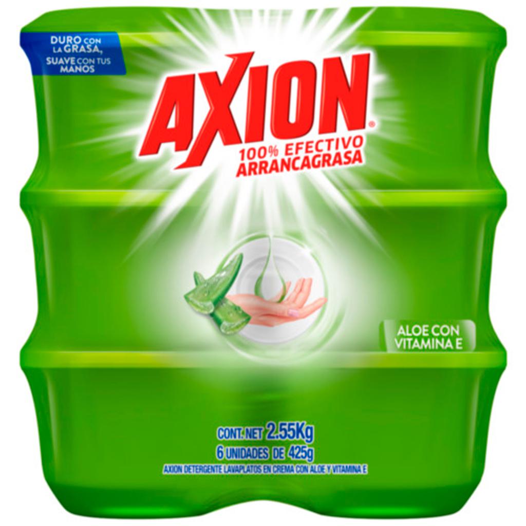 Axion Lavaplatos en Crema con Aloe y Vitamina E 6 Unidades / 425 g / 15 oz