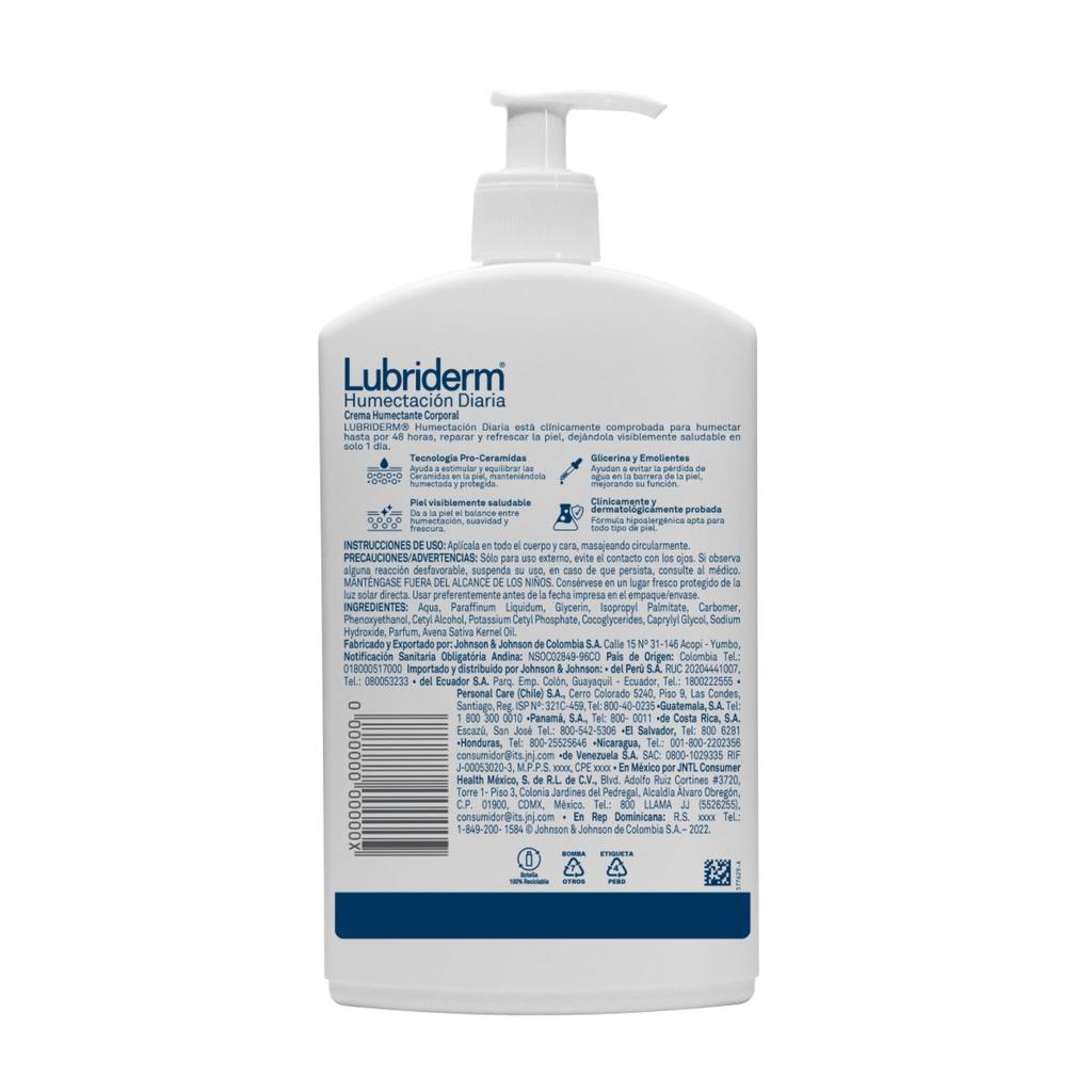 Lubriderm Crema Corporal Humectación Diaria 946 mL