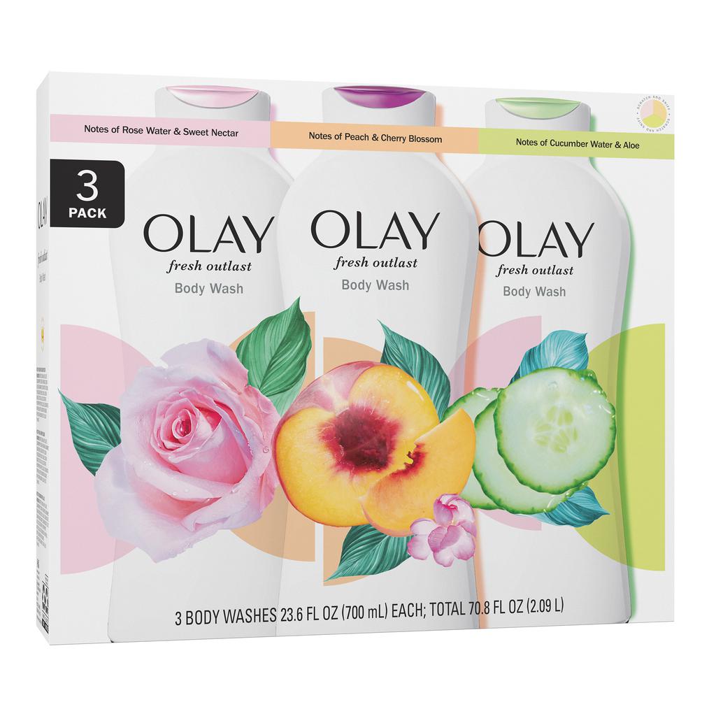 Olay Jabón Líquido para el Cuerpo 3 Unidades 700 mL / 23.6 oz