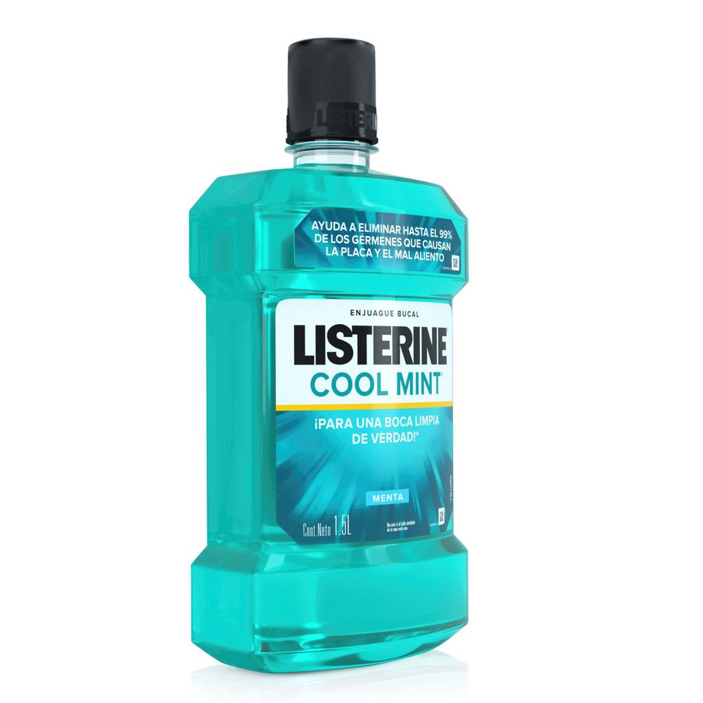 Listerine Coolmint Enjuague Bucal con 12 Horas de Protección 1.5 L / 50.7 oz