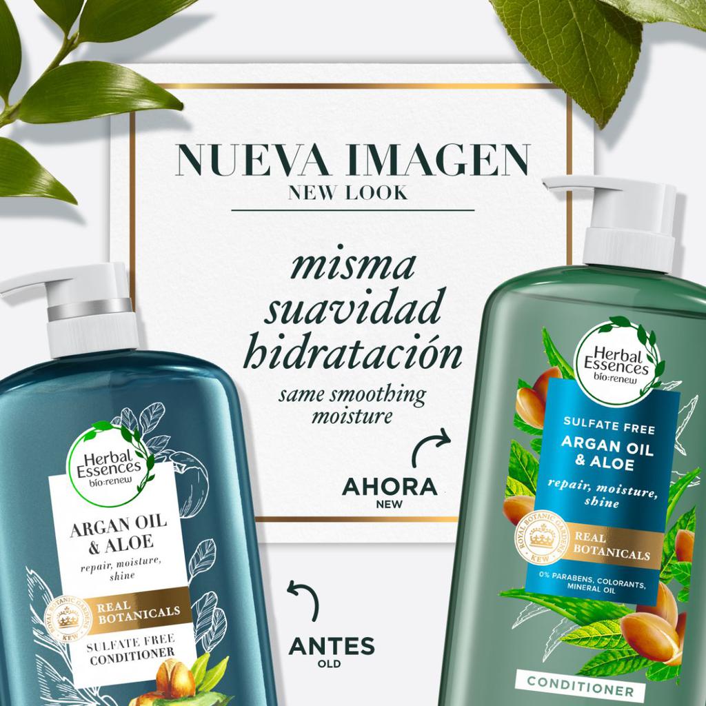 Herbal Essences Acondicionador Aceite de Argán y Aloe 865 mL / 29.2 oz