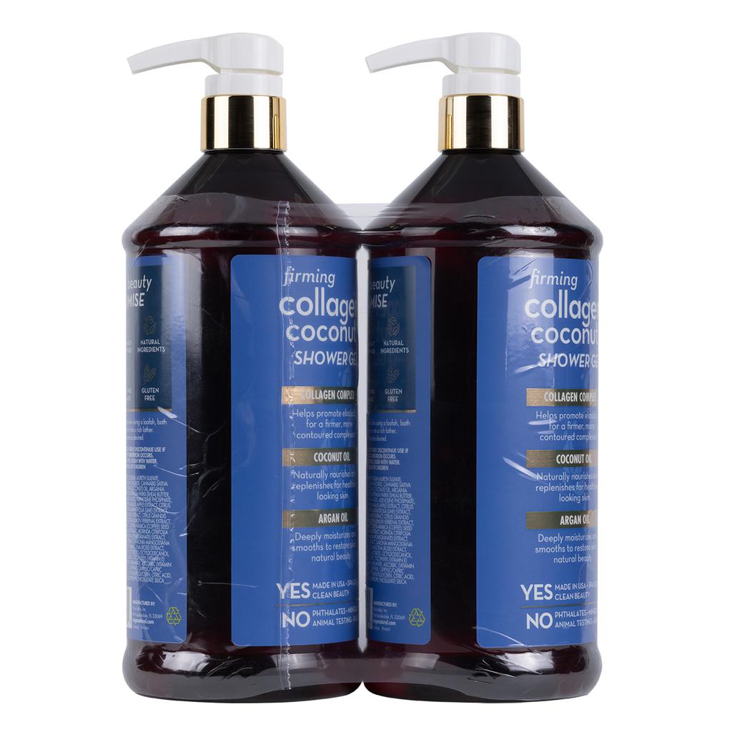 Arganatural Gel de Ducha Reafirmante de Coco con Colágeno 2 Unidades / 960 mL / 32 oz