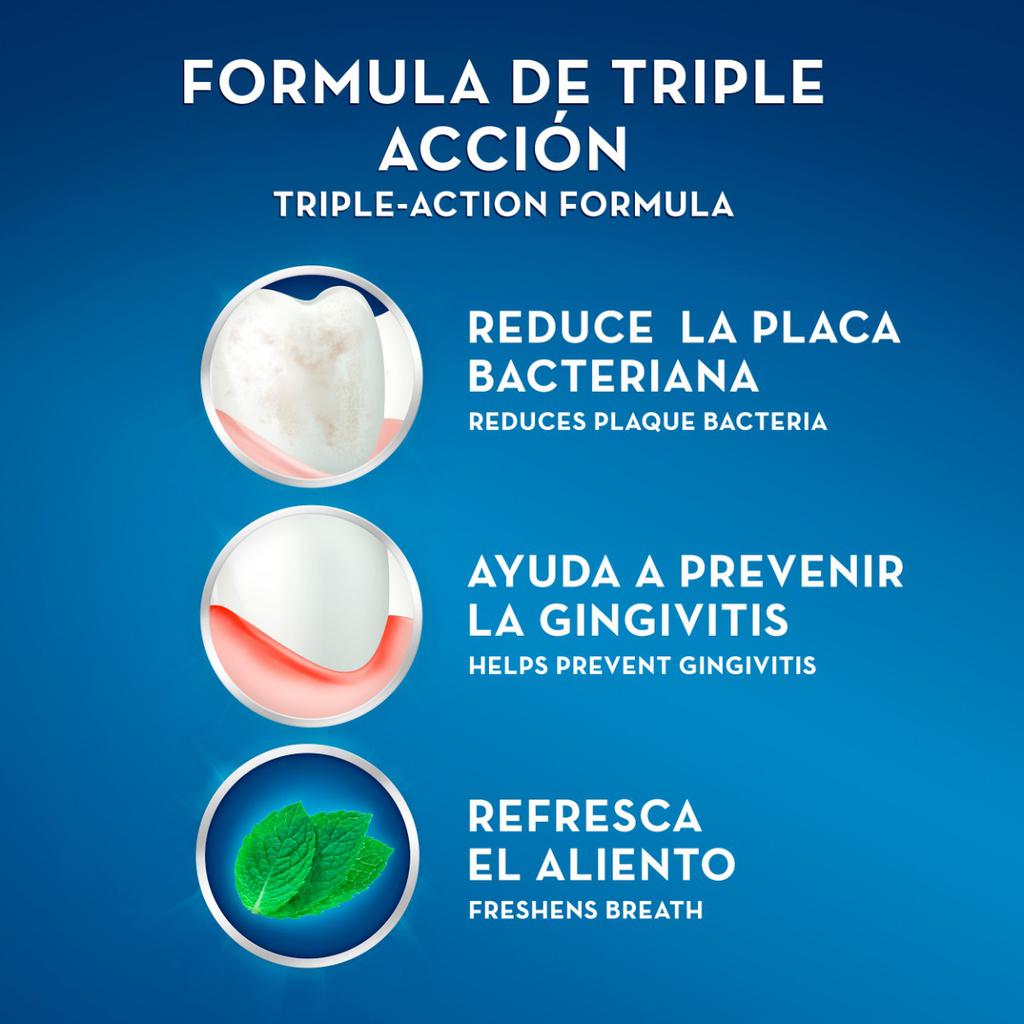 Crest Pro-Health Enjuague Bucal Protección Múltiple Menta 3 Unidades 1 L / 33.8 oz 1 L