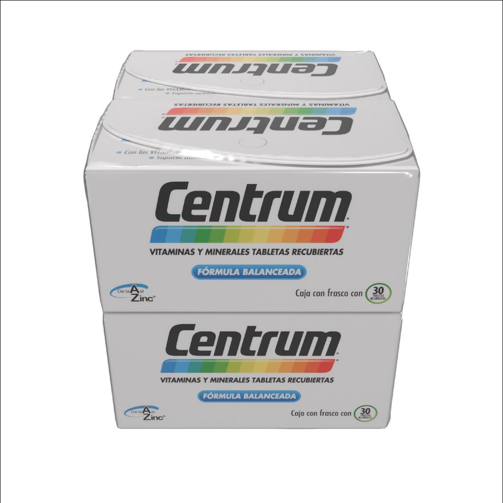 Centrum Multivitamínico 4 Unidades / 30 Tabletas