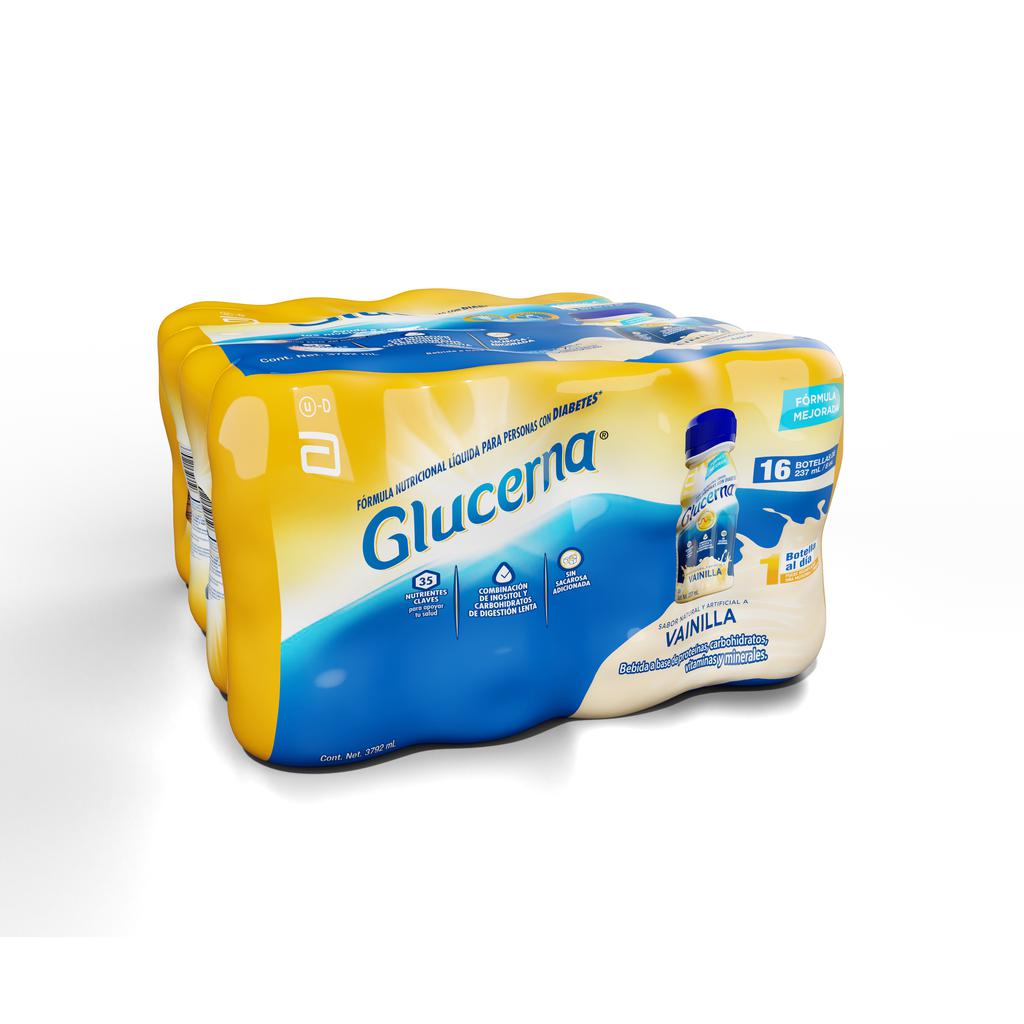 Glucerna Vainilla Suplemento Nutricional para Diabéticos 16 Unidades / 237 mL
