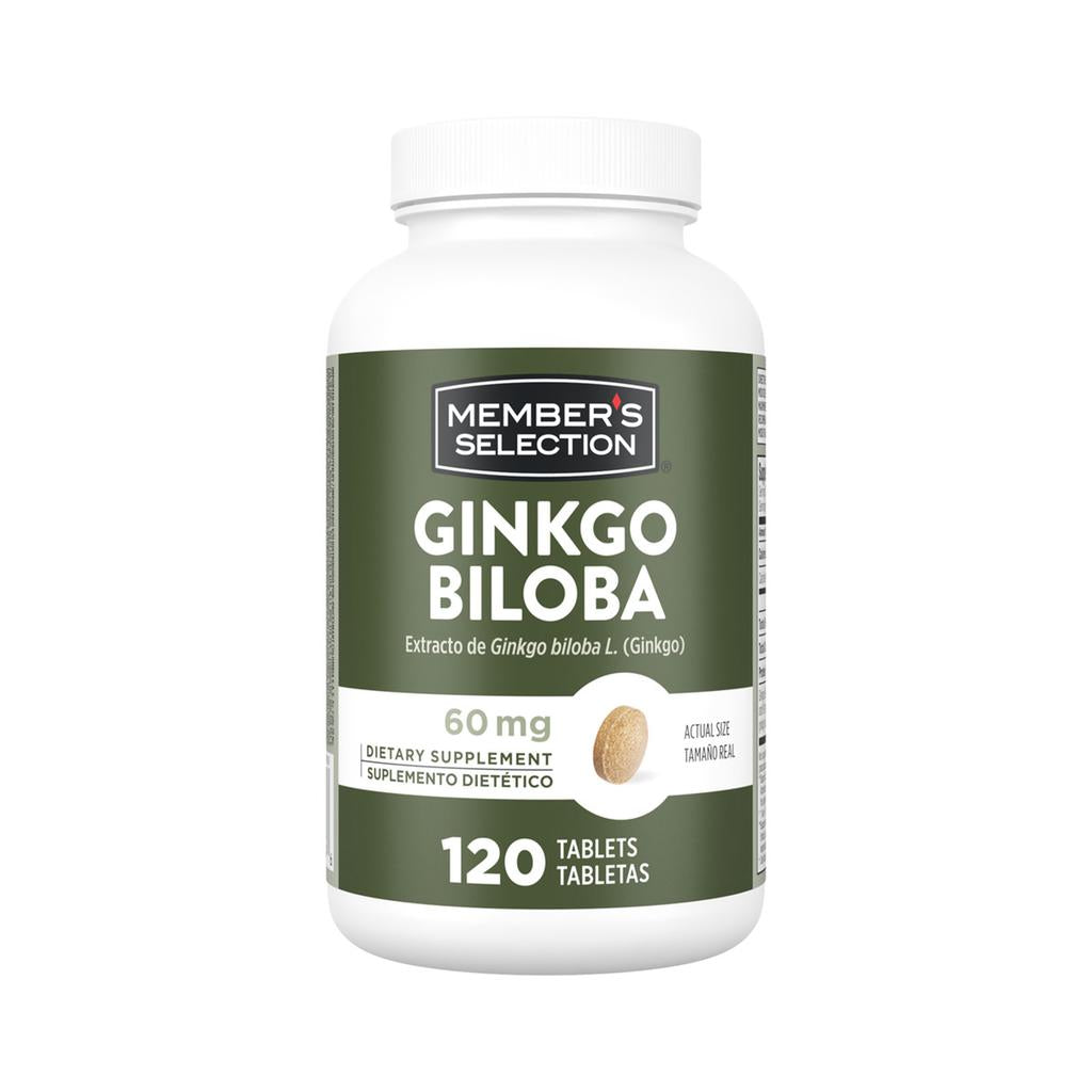 Member's Selection Ginkgo Biloba 60 Mg 120 Comprimidos