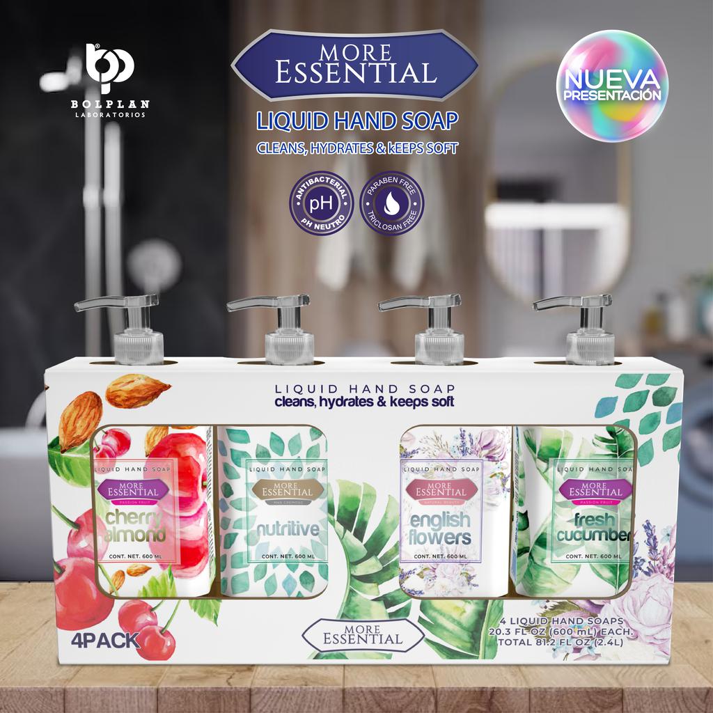 More Essential Jabón de Manos 4 Unidades / 600 mL / 20.3 oz