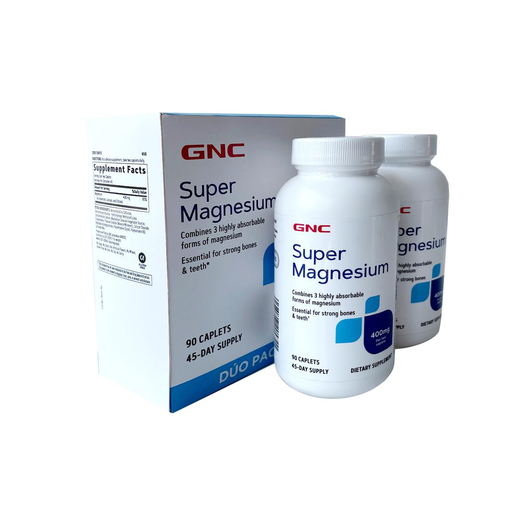 GNC Super Magnesio 2 Unidades / 90 Tabletas