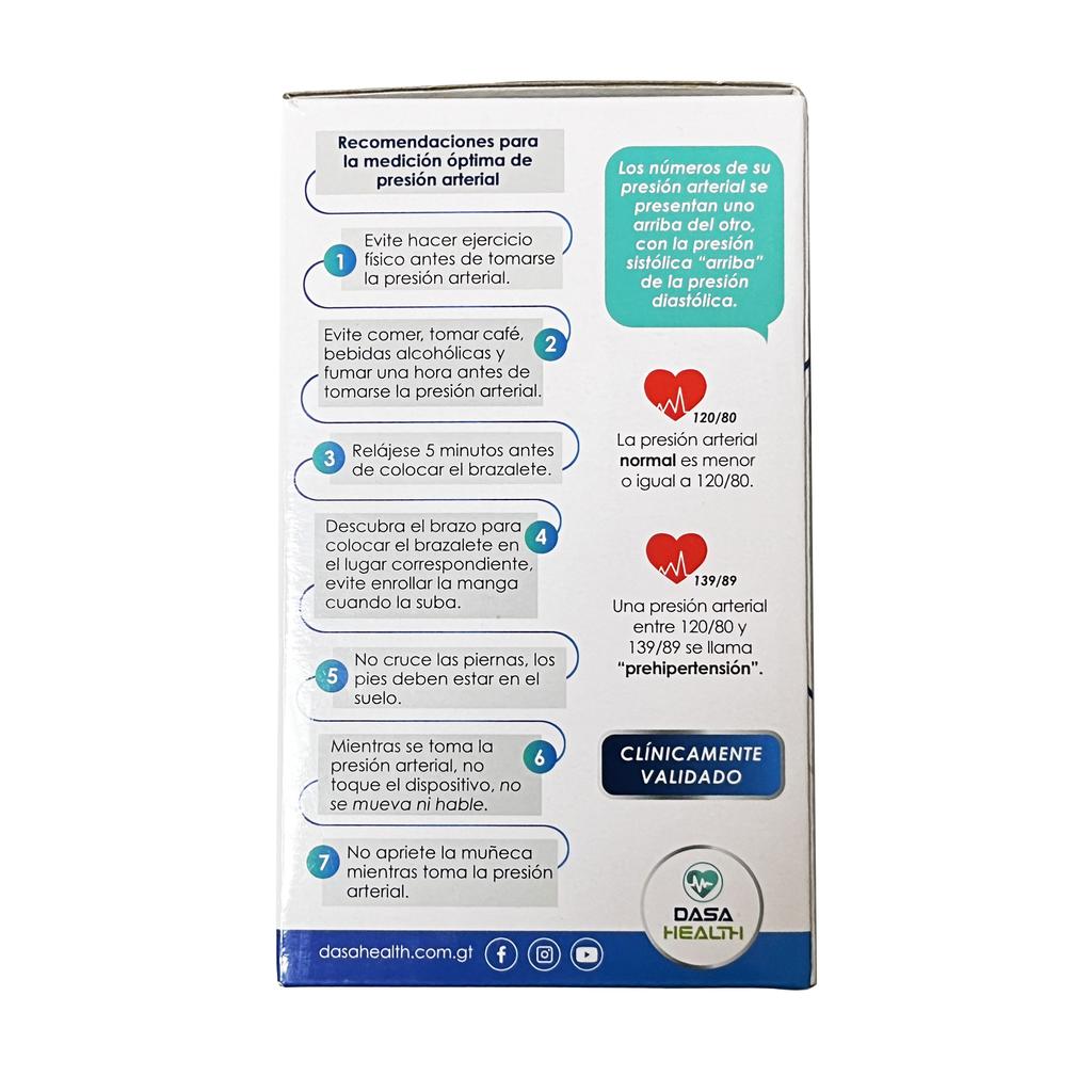 Dasa Health Plus Tensiómetro de Brazo