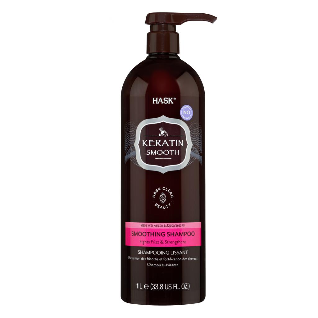 Hask Shampoo y Acondicionador Alisador con Proteína de Keratina 2 Unidades / 1 L / 33.8 oz