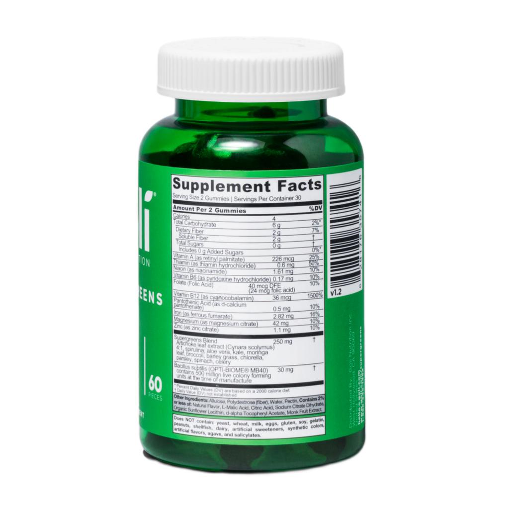 Goli Gomas Supergreens Suplemento Nutricional 60 Unidades