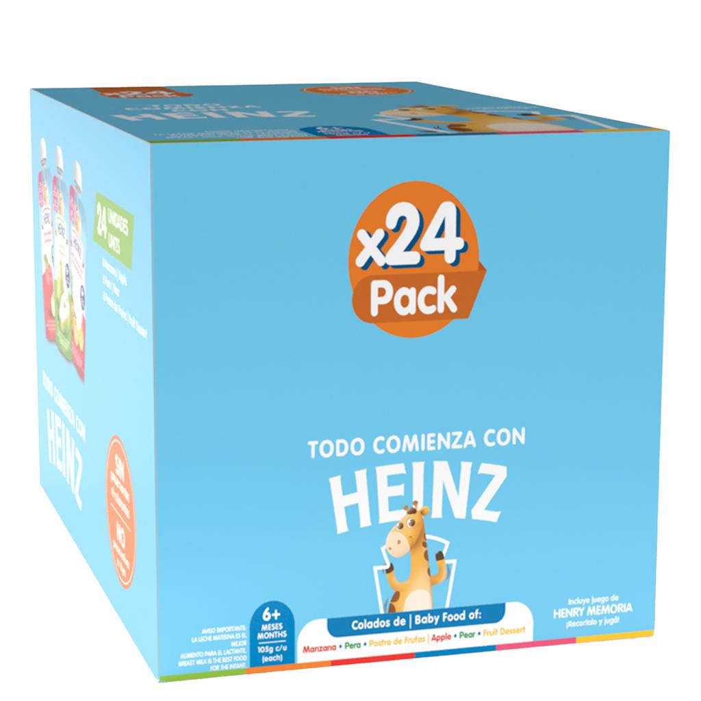 Heinz Colados Surtidos para Bebé 24 Unidades / 105 g / 3.7 oz