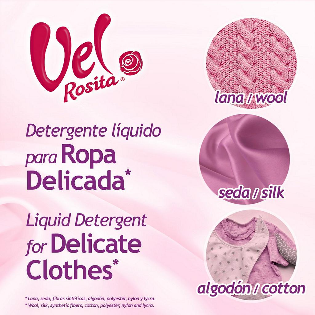 Vel Rosita Detergente Líquido para Ropa Delicada 8.5 L / 2.24 gal
