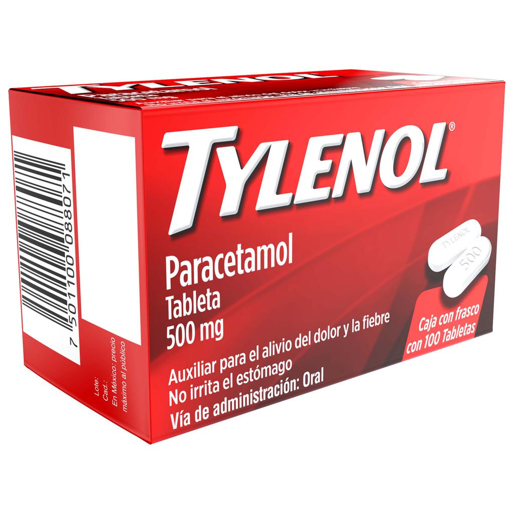 Tylenol Acetaminofen Extra Fuerte 100 Unidades