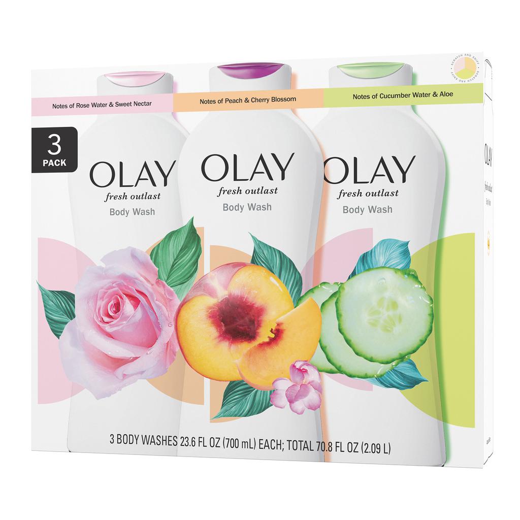 Olay Jabón Líquido para el Cuerpo 3 Unidades 700 mL / 23.6 oz