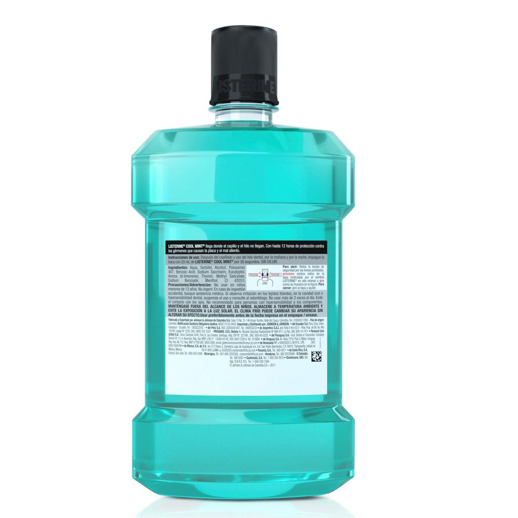 Listerine Coolmint Enjuague Bucal con 12 Horas de Protección 1.5 L / 50.7 oz