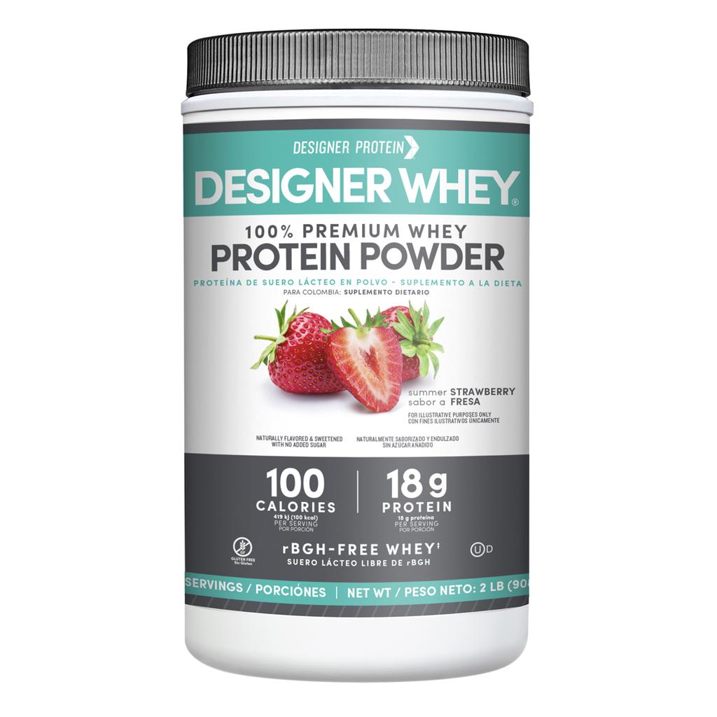 Designer Whey Proteína de Suero Sabor a Fresa 907 g / 2 lb