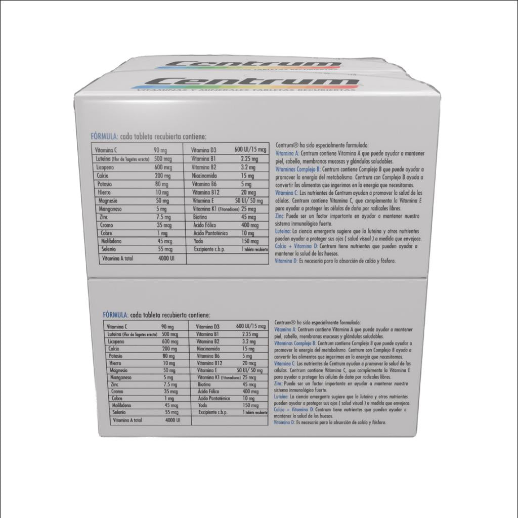 Centrum Multivitamínico 4 Unidades / 30 Tabletas