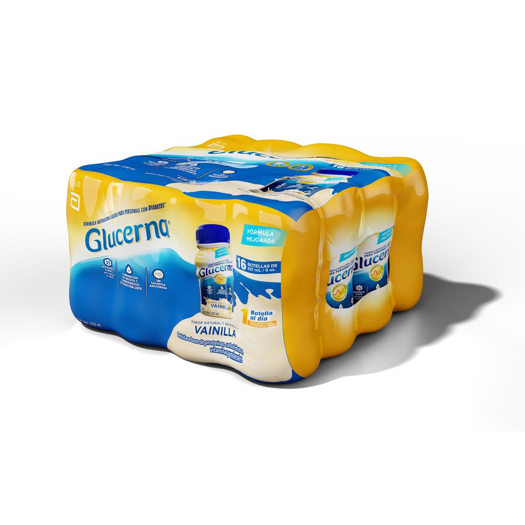 Glucerna Vainilla Suplemento Nutricional para Diabéticos 16 Unidades / 237 mL