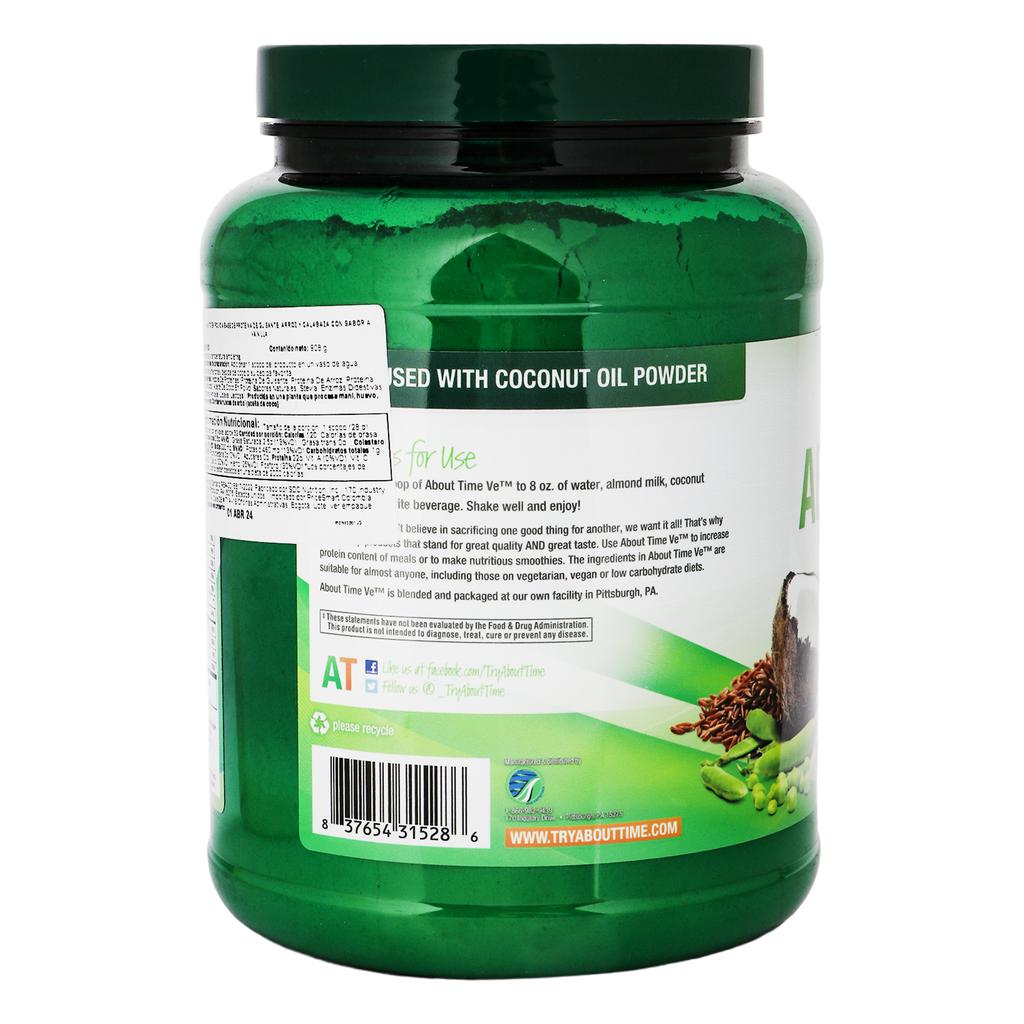 About Time Vé Proteína Vegana de Vainilla 908 g / 32 oz