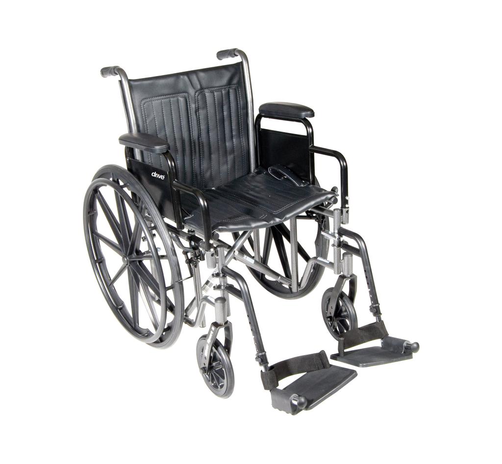 Silla de Ruedas Manual Plateada Sport Ii PS-SSP218DDA-SF