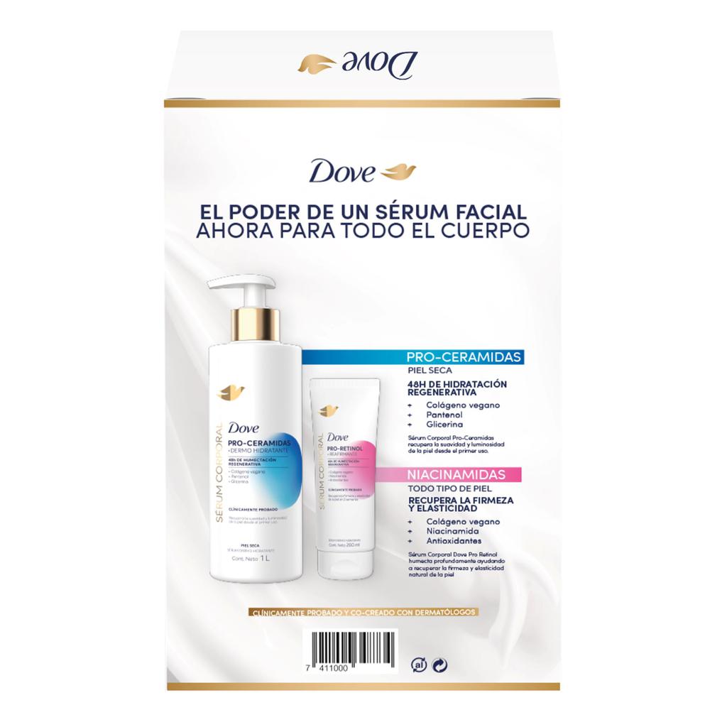 Dove Serum Corporal Pro Ceramidas 1 L + Pro Retinol 200 mL