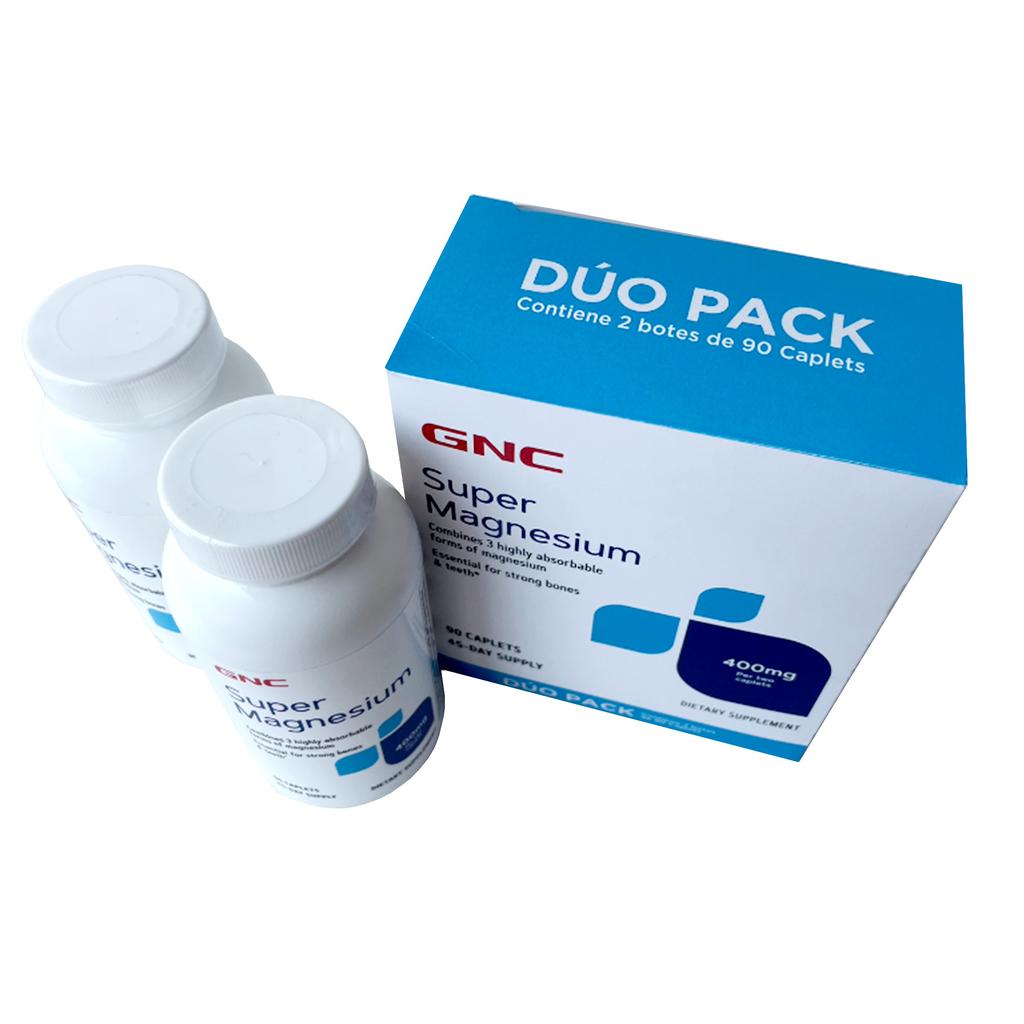 GNC Super Magnesio 2 Unidades / 90 Tabletas