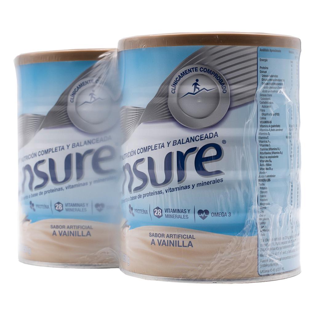 Ensure Suplemento Nutricional Vainilla 2 Unidades / 850 g