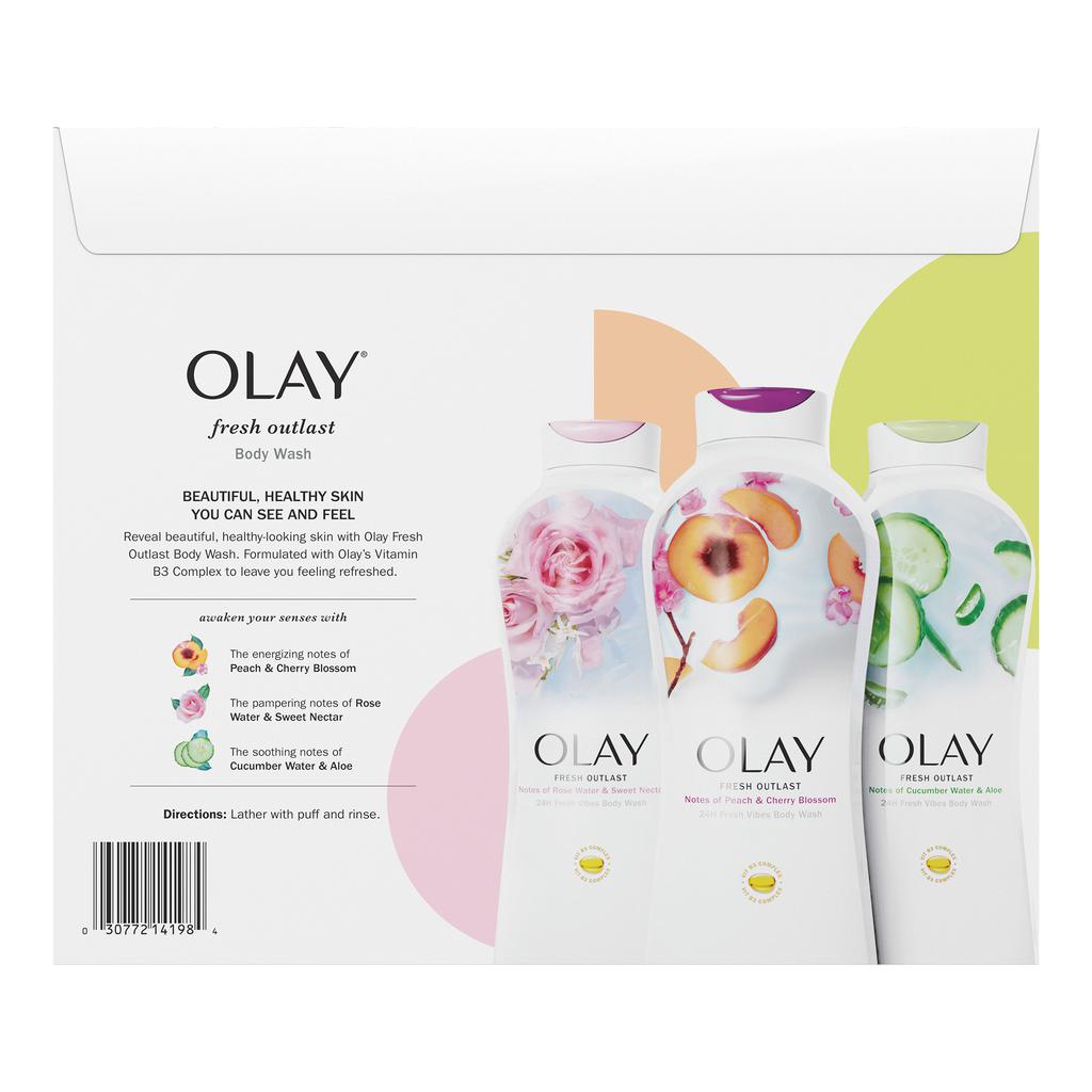 Olay Jabón Líquido para el Cuerpo 3 Unidades 700 mL / 23.6 oz