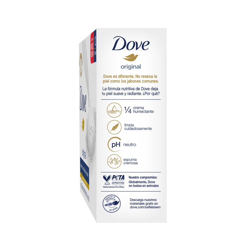 Dove Jabón de Baño en Barra con Crema Humectante 12 Unidades