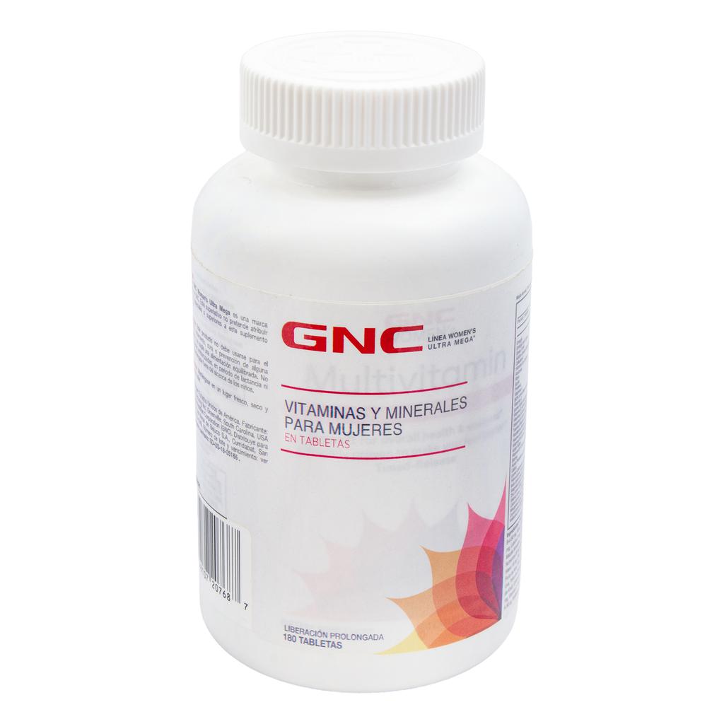GNC Women´s Ultra Mega Vitaminas y Minerales 180 Tabletas