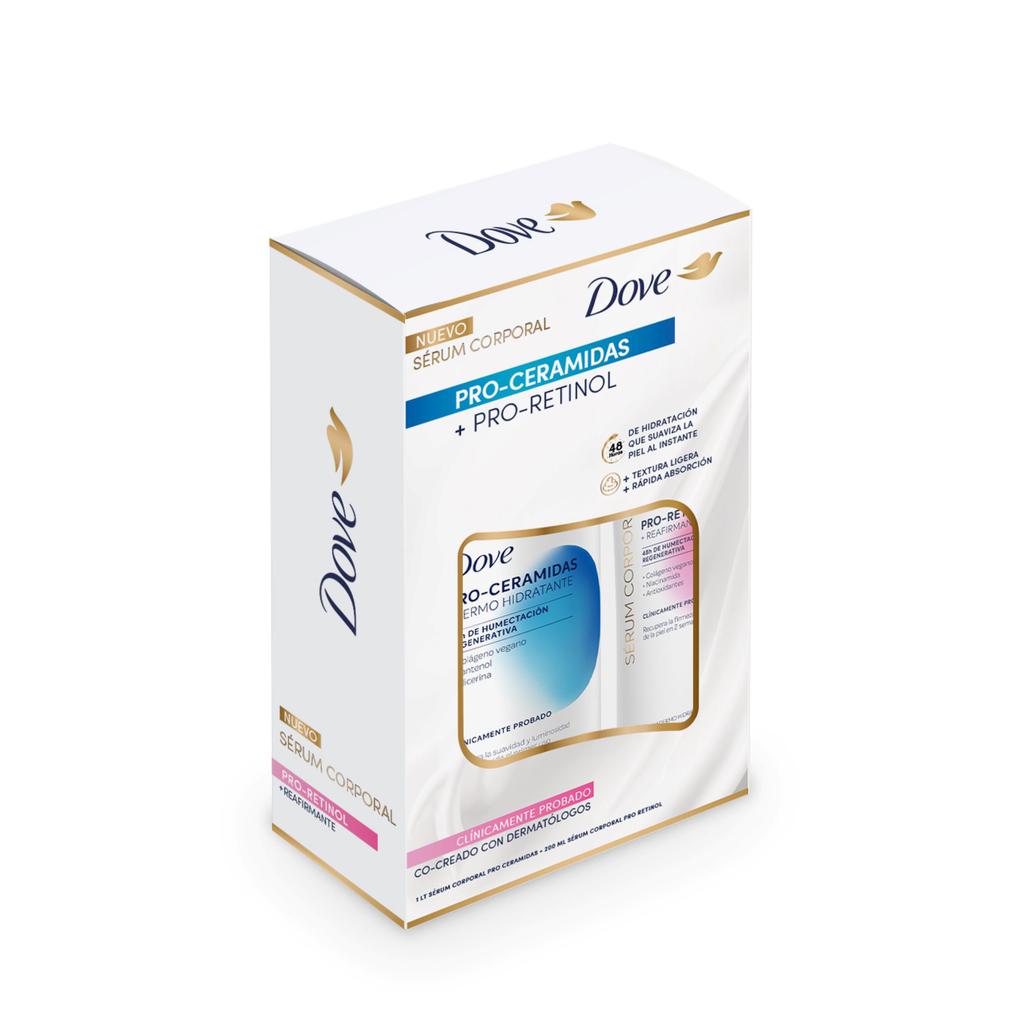 Dove Serum Corporal Pro Ceramidas 1 L + Pro Retinol 200 mL