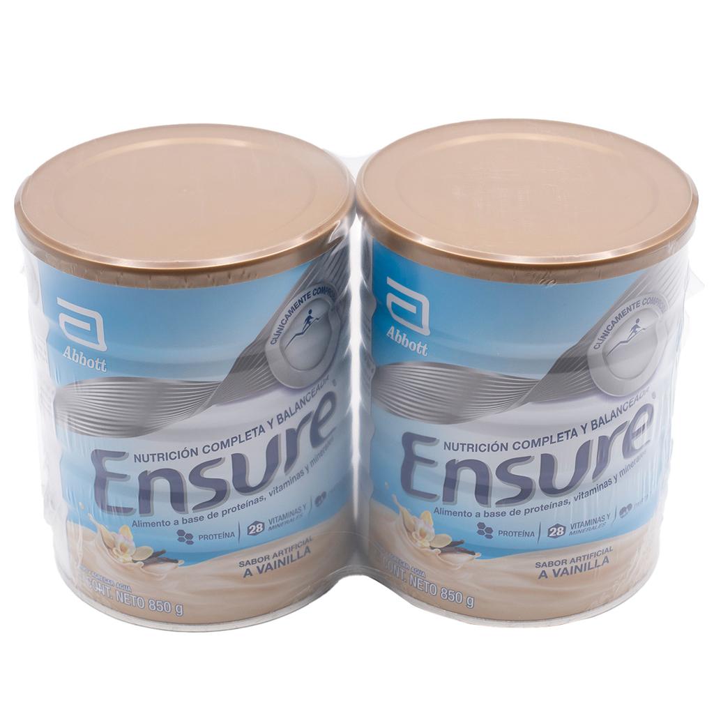 Ensure Suplemento Nutricional Vainilla 2 Unidades / 850 g