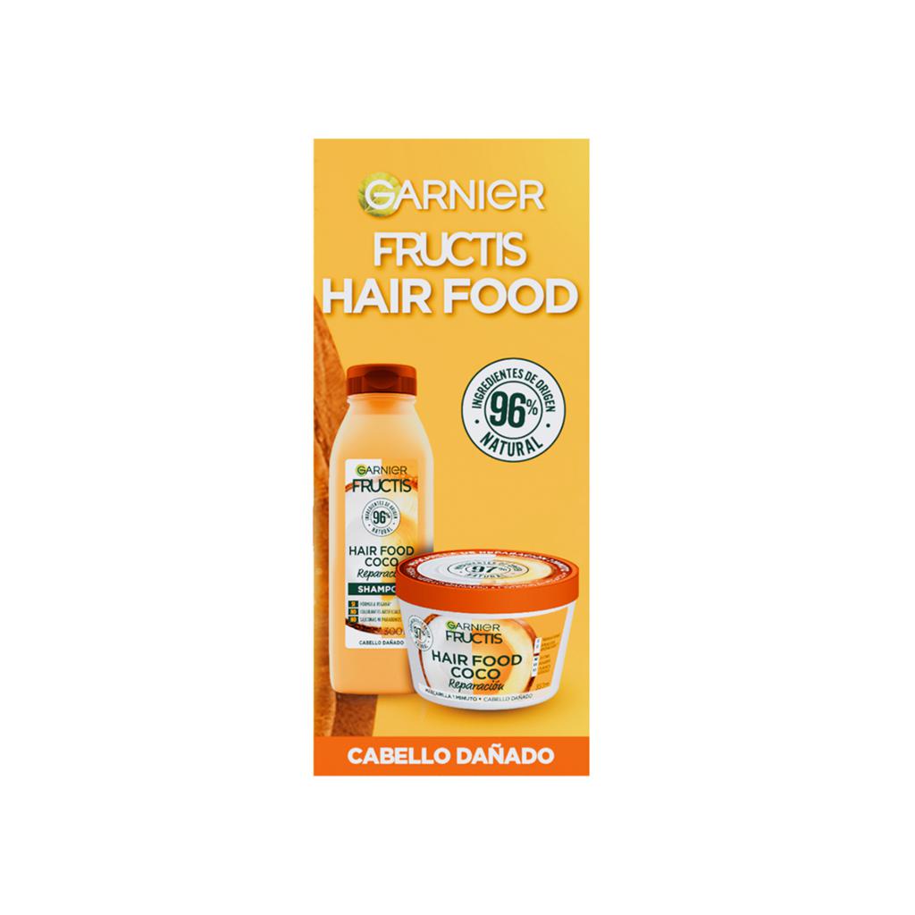 Garnier Fructis Hair Food Coco Shampoo Reparación 300 mL + Mascarilla 350 mL