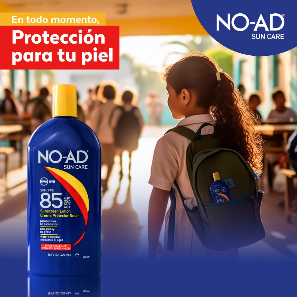 NO-AD SPF 85 Protector Solar 475 mL / 16 oz