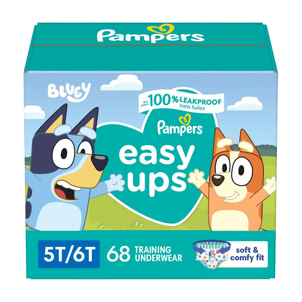 Pampers Pañales Easy Ups Talla 5 - 6 / 68 Unidades