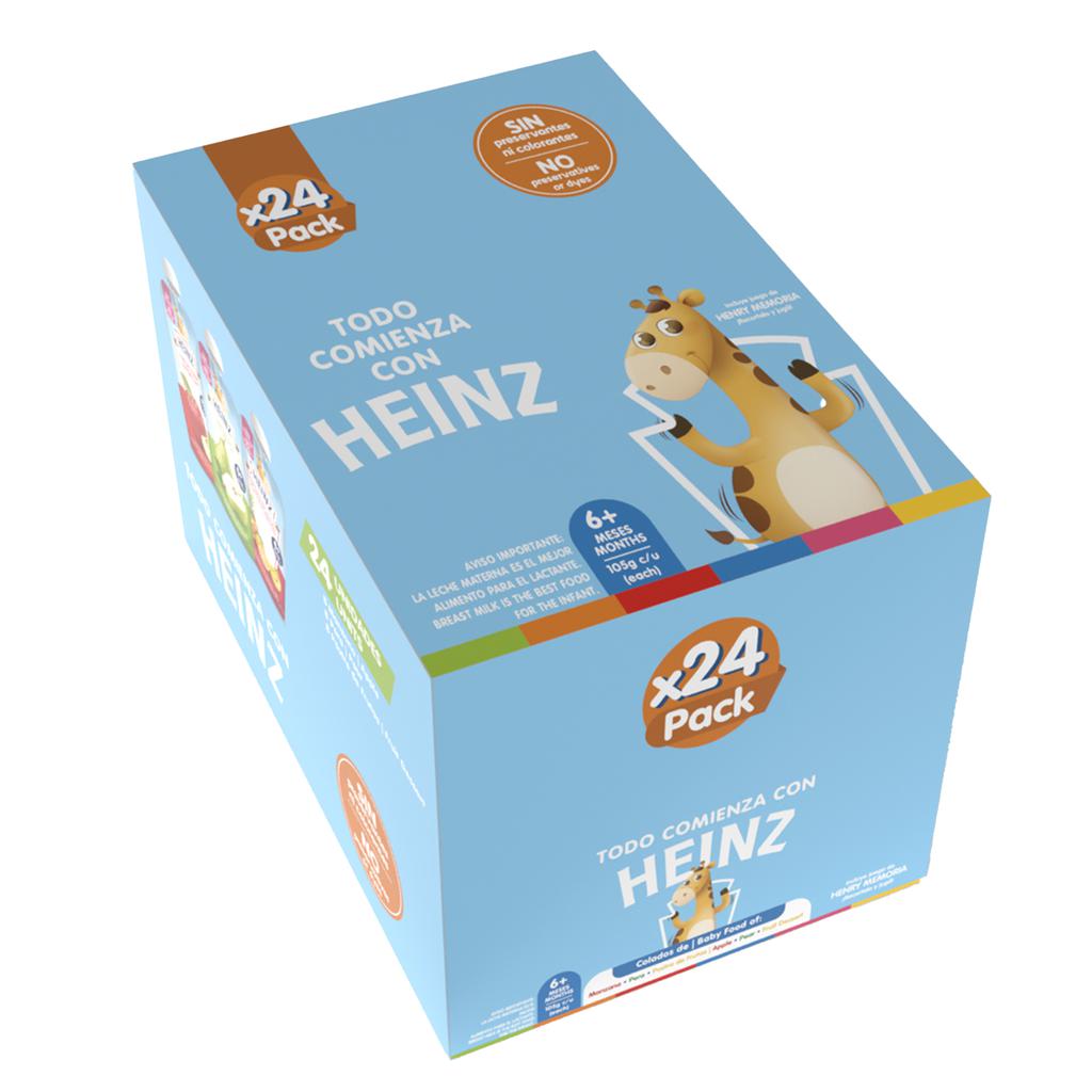 Heinz Colados Surtidos para Bebé 24 Unidades / 105 g / 3.7 oz