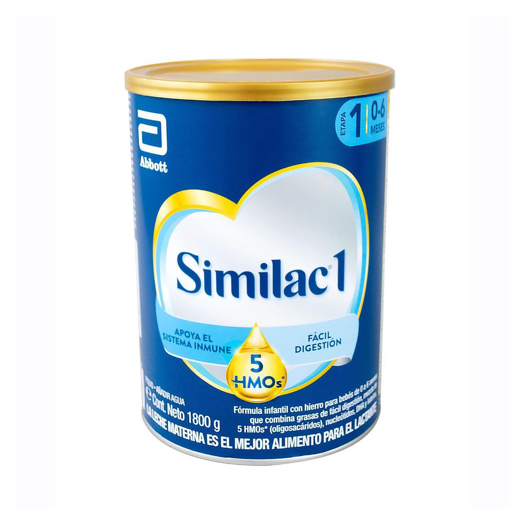 Similac 1 Formula en Polvo para Bebé Enriquecida con 5HMO 1.8 kg / 4 lb