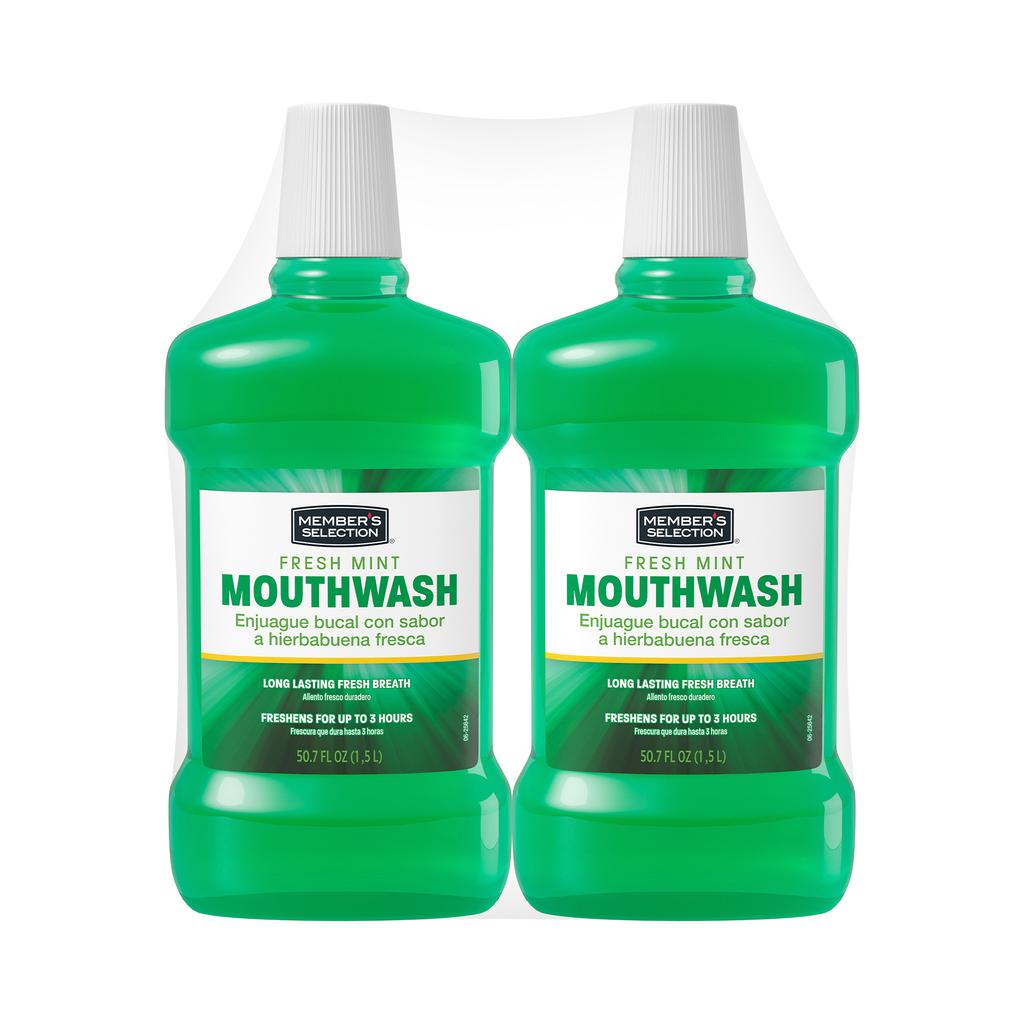 Member's Selection Enjuague Bucal de Menta Fresca 2 Unidades / 1.5 L / 50.7 oz